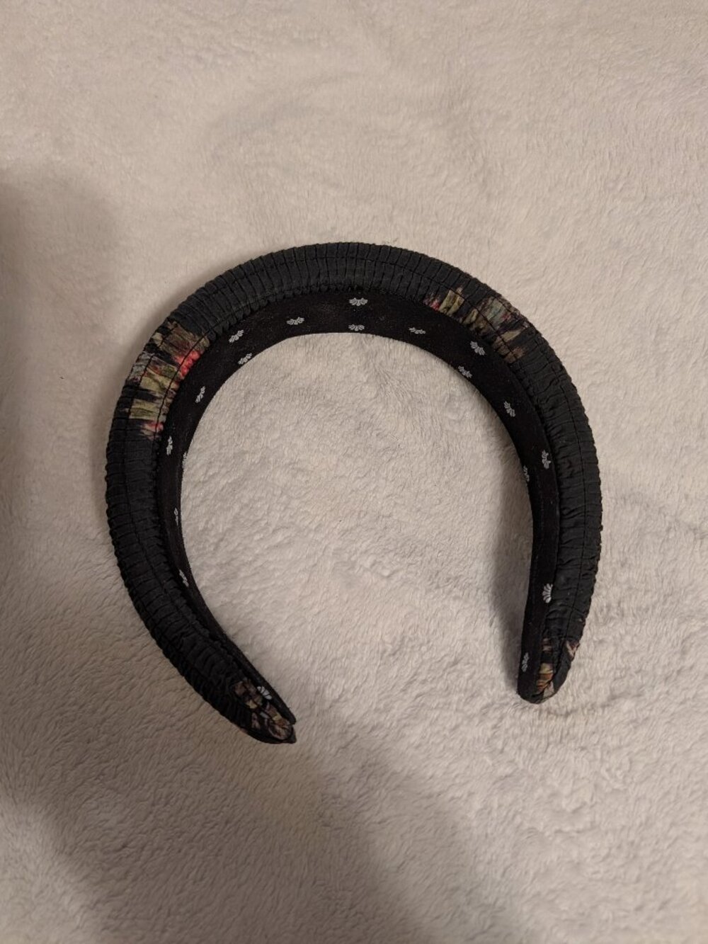 Shirred Lele Sadoughi XLoveShackFancy Coffee Headband.